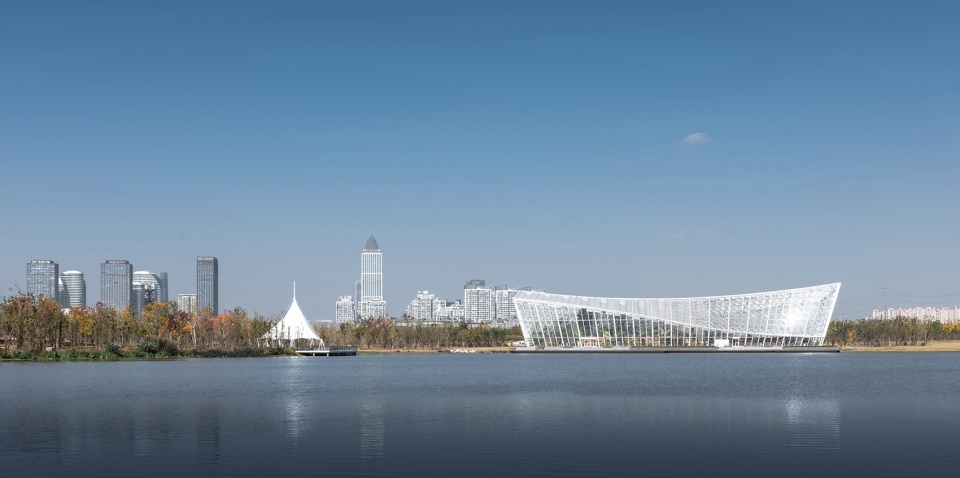 greenhouse of nantong botanical garden by gen architects