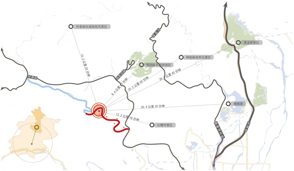 upgrading design of chestnut blossom valley scenic road in bohai town of huairou