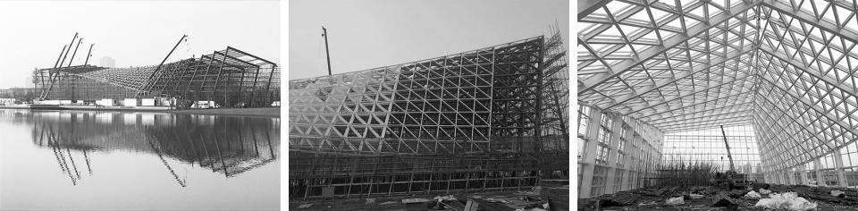 greenhouse of nantong botanical garden by gen architects