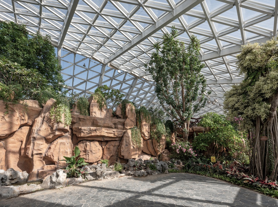 greenhouse of nantong botanical garden by gen architects