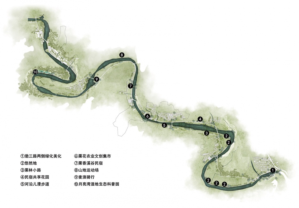 upgrading design of chestnut blossom valley scenic road in bohai town of huairou