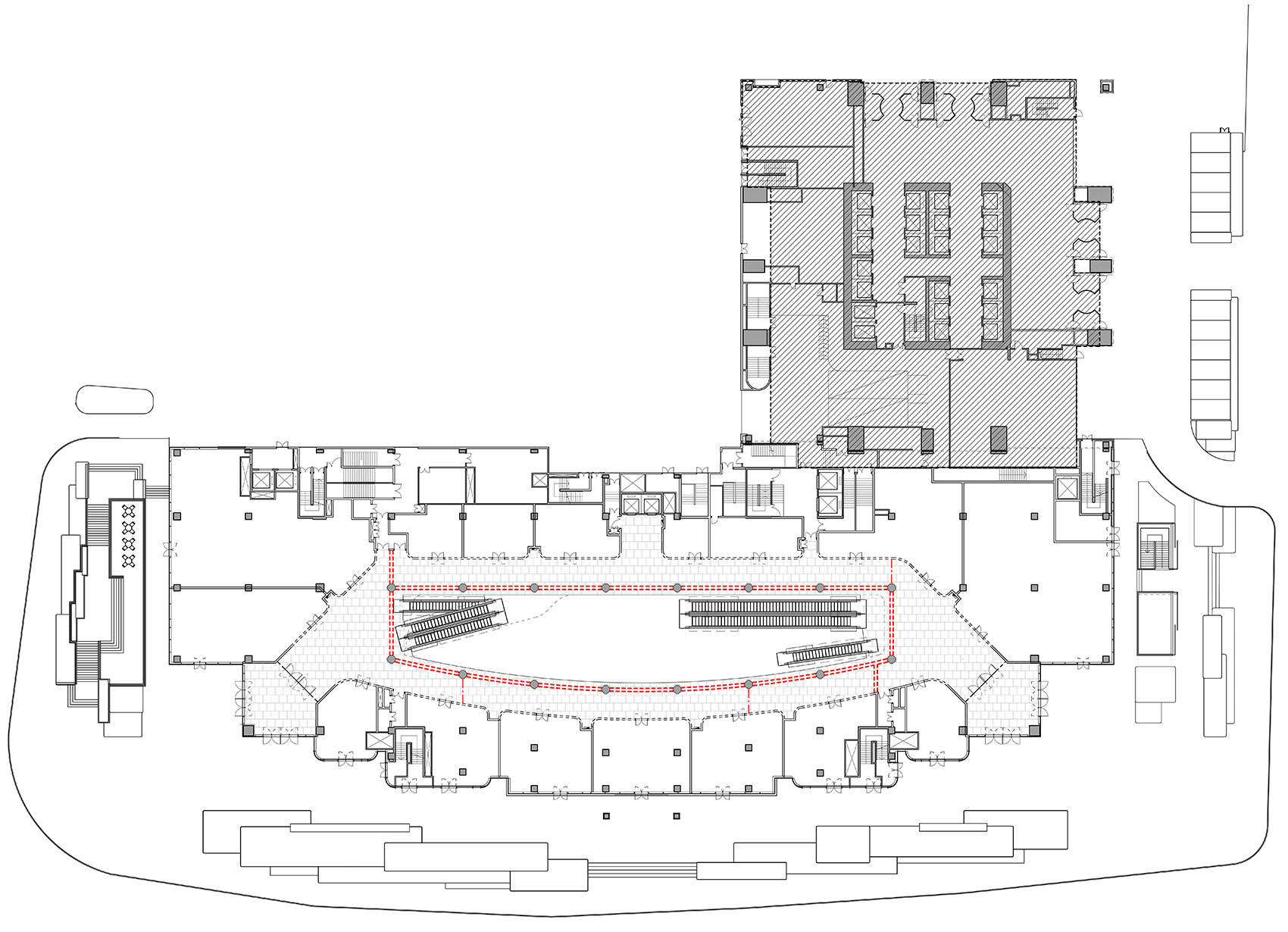一层平面 level 1 plan