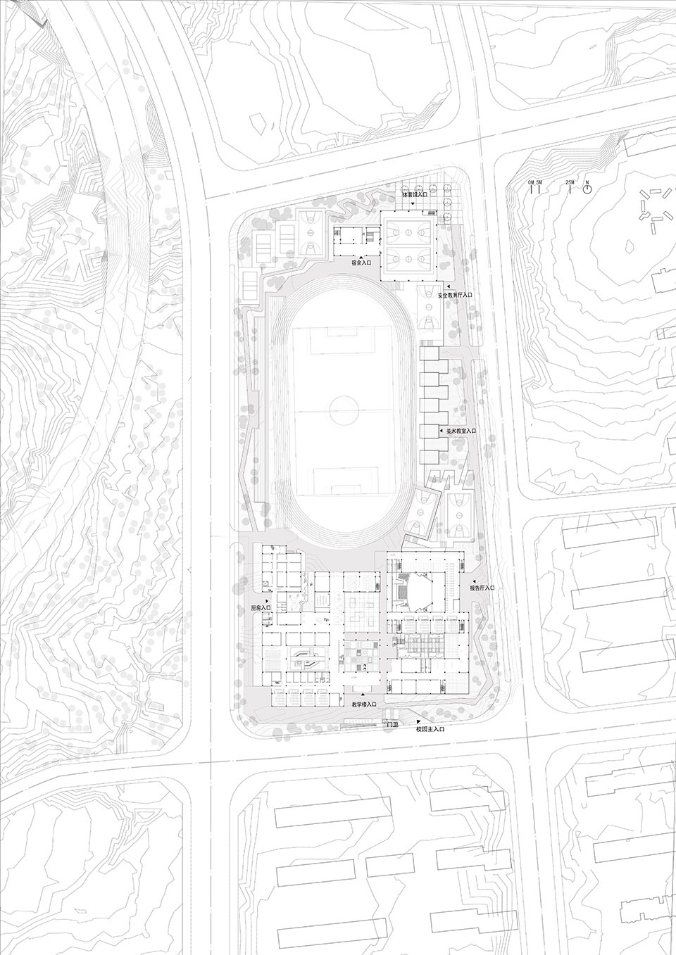 wanghaiyuan school china by architectural design institute of tsinghua university