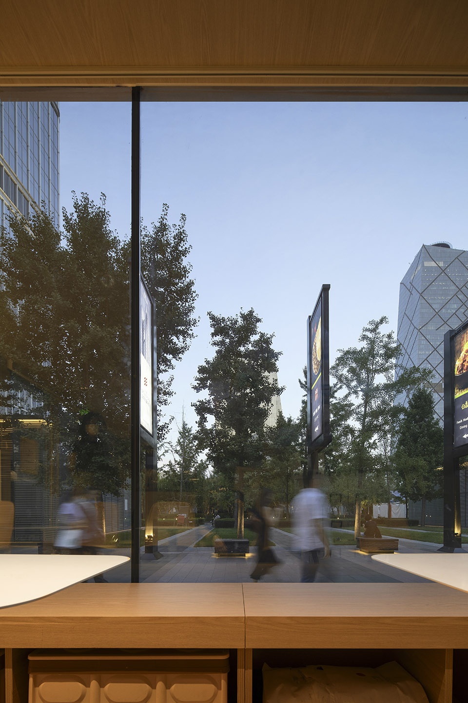 wandering metal hands coffee drives camping coffee car into china world trade center beijing by daga architects f61