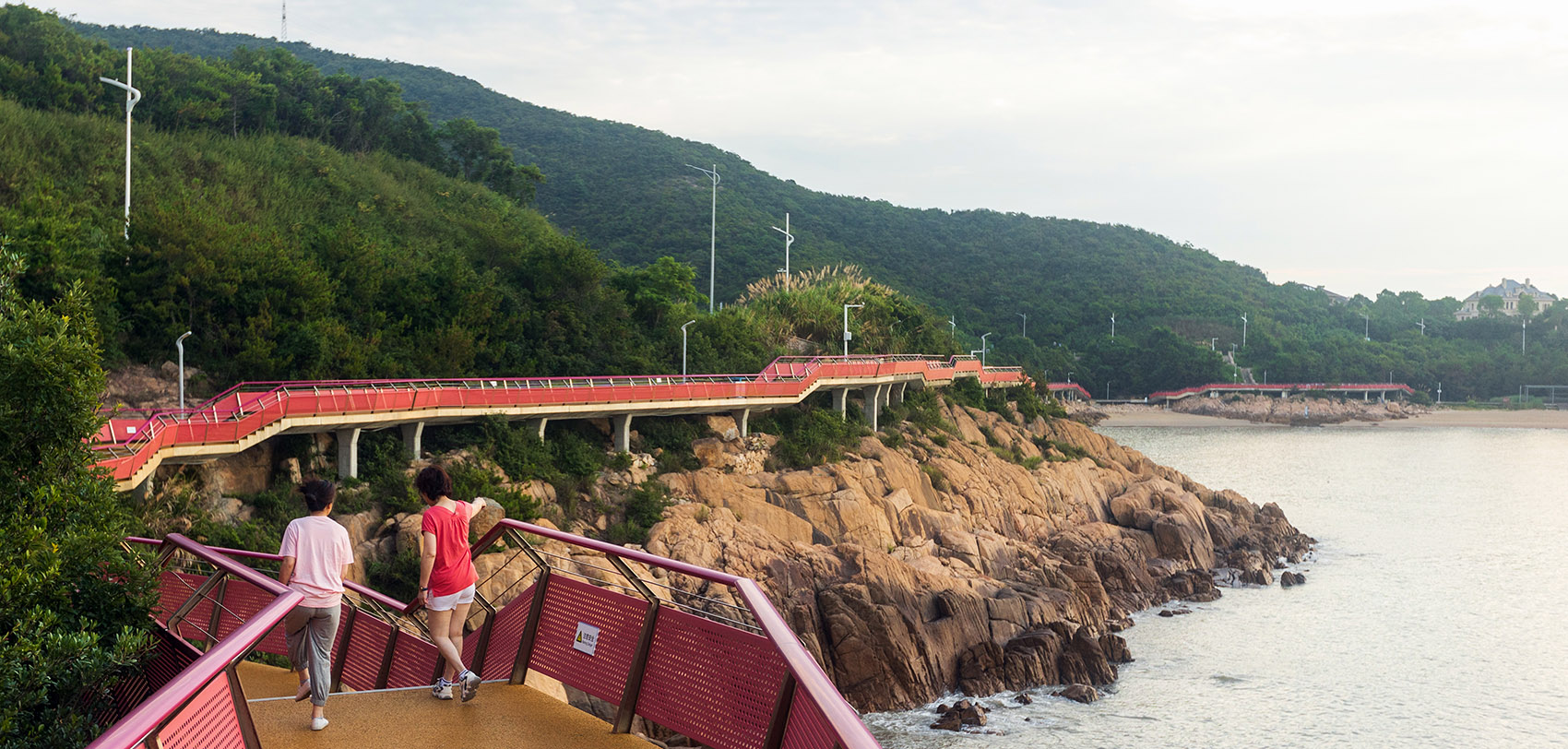 ningbo songlan mountain coastal plank road china by turenscape