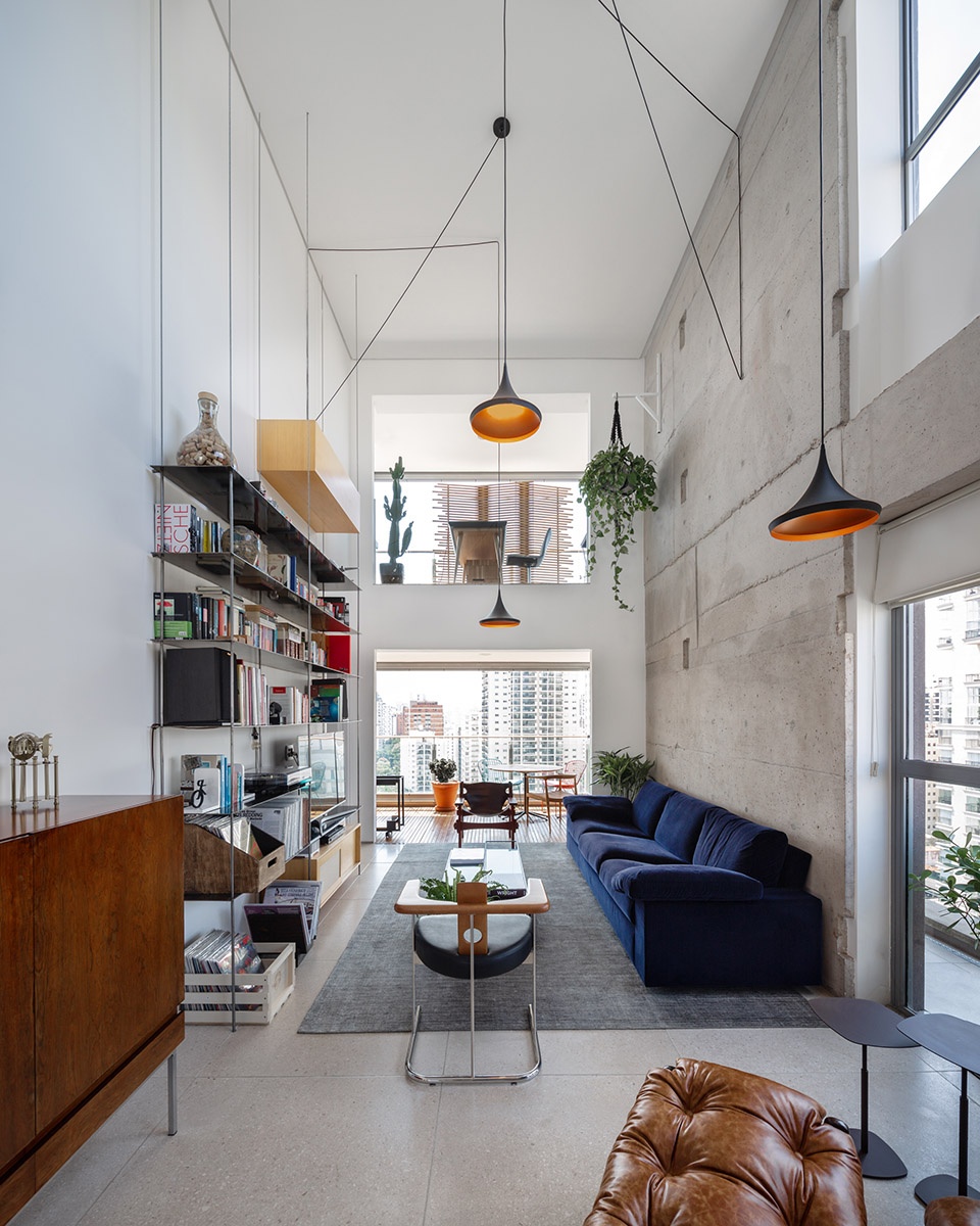 aerial apartment by casa14 arquitetura