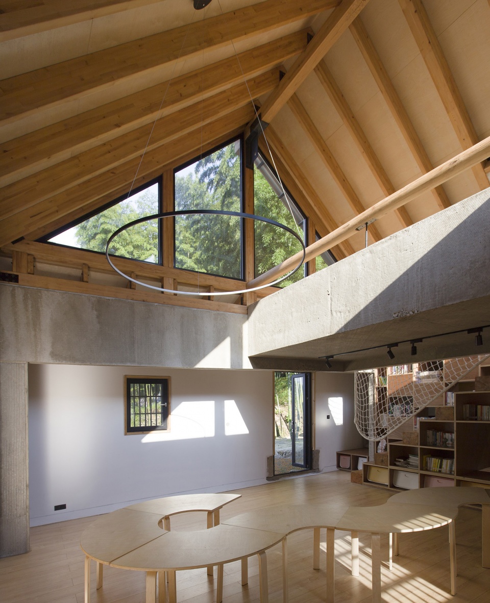 wanjian village childrens library by onearthstudio