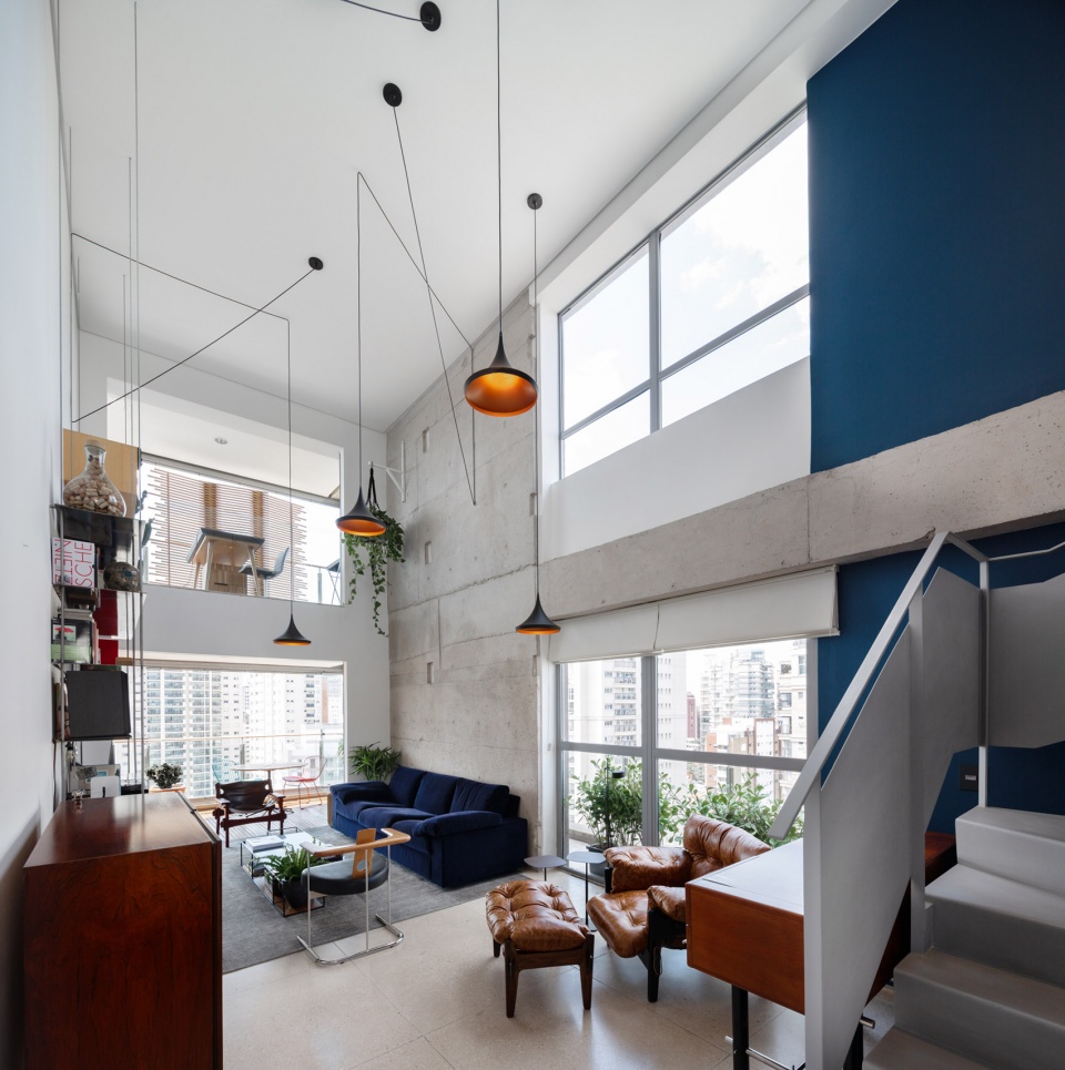 aerial apartment by casa14 arquitetura