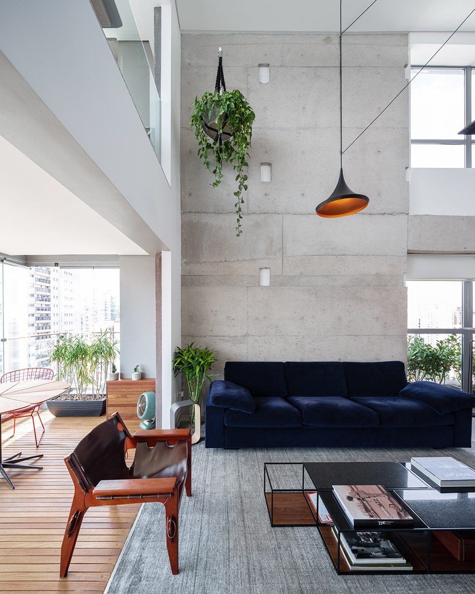 aerial apartment by casa14 arquitetura