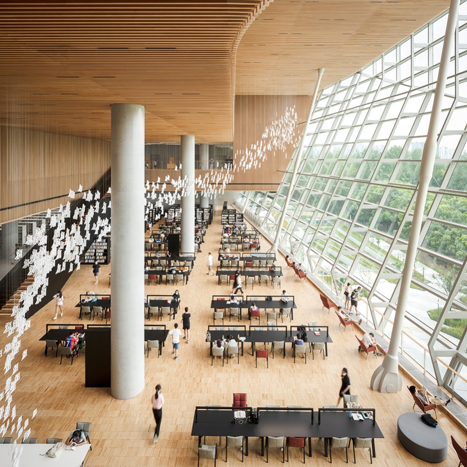 shanghai library east by schmidt hammer lassen architects