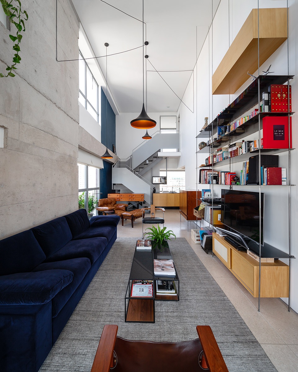 aerial apartment by casa14 arquitetura