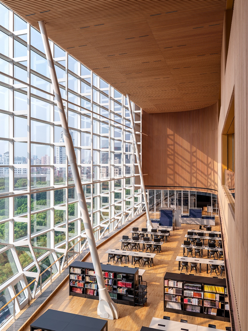 shanghai library east by schmidt hammer lassen architects