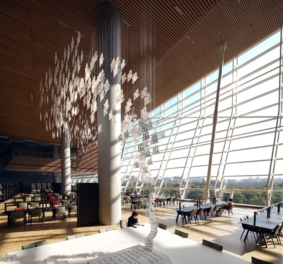 shanghai library east by schmidt hammer lassen architects