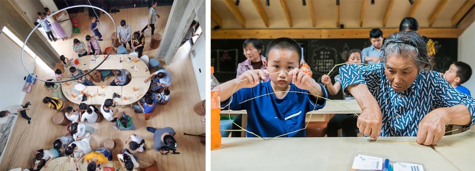wanjian village childrens library by onearthstudio