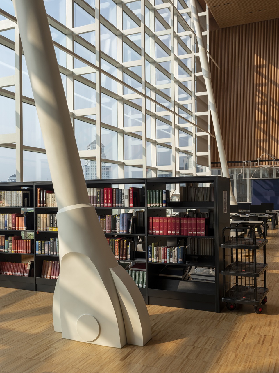shanghai library east by schmidt hammer lassen architects