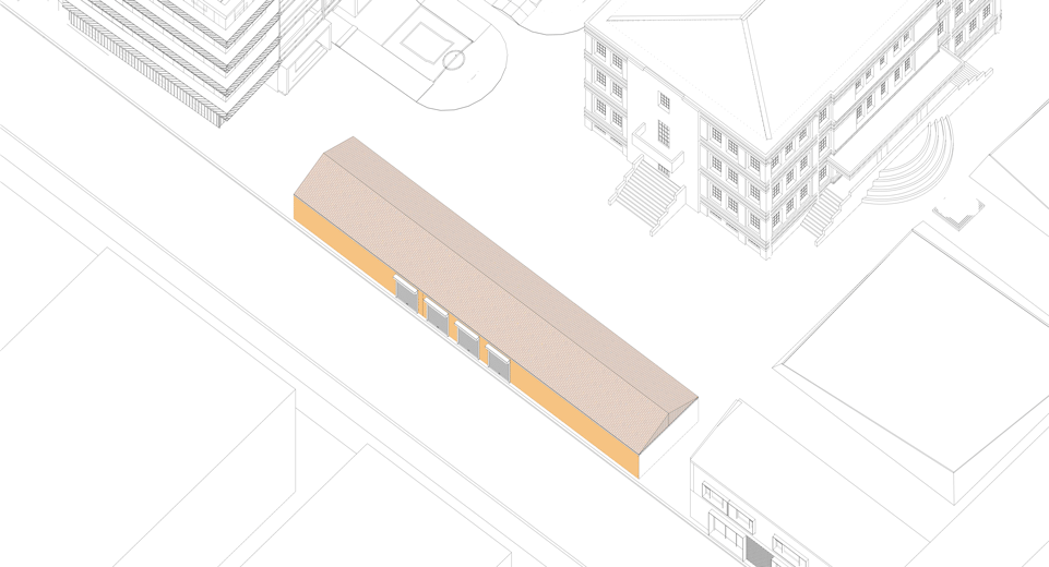 golden lion campus lane creative arts and culture park by omer studio