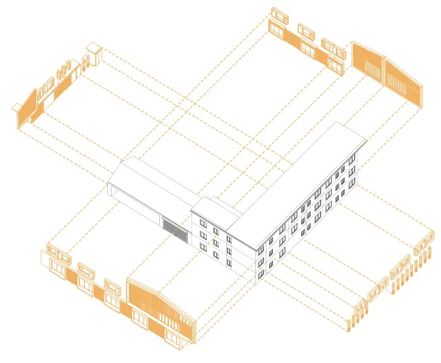 golden lion campus lane creative arts and culture park by omer studio