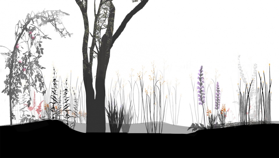 silhouette garden china by yiyu design