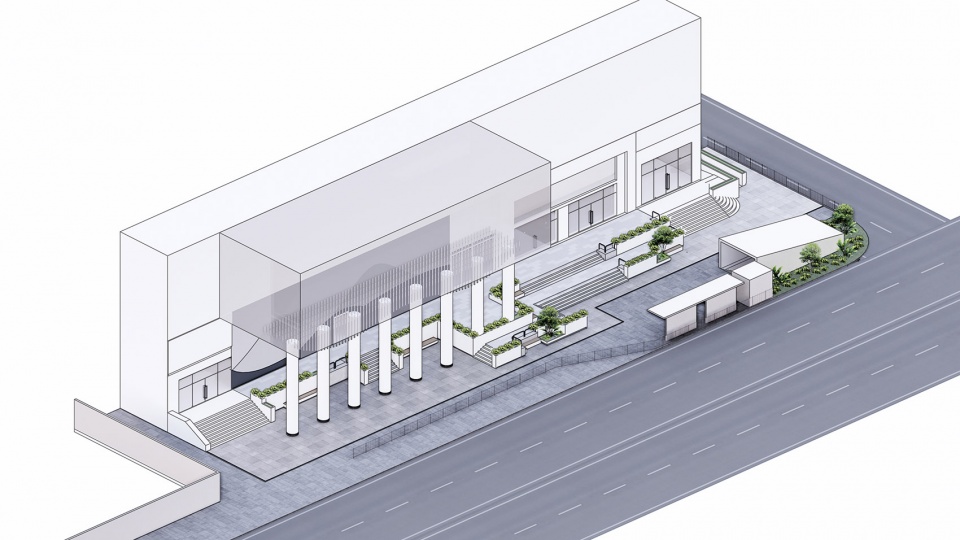 hangzhou jinhe building facade and landscape renewal by be design
