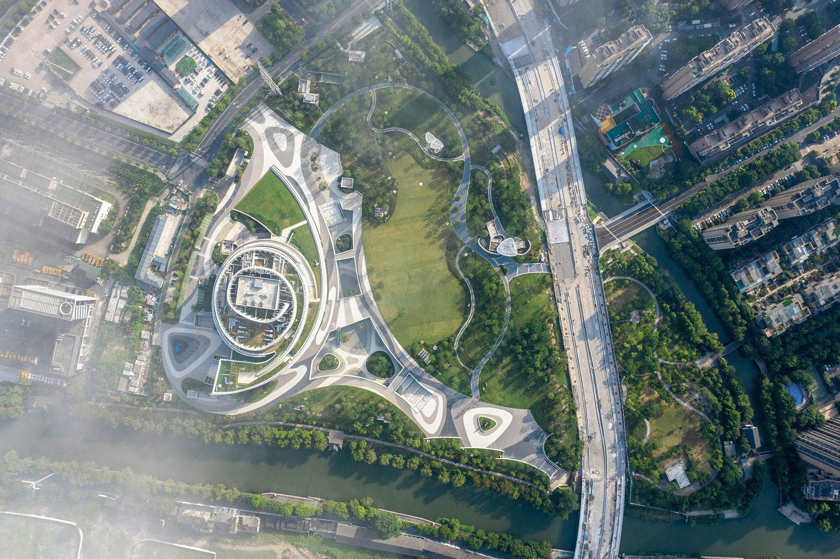 Hangzhou Canal Central Park (Phase II), China By ZHEJIANG PROVINCE ...