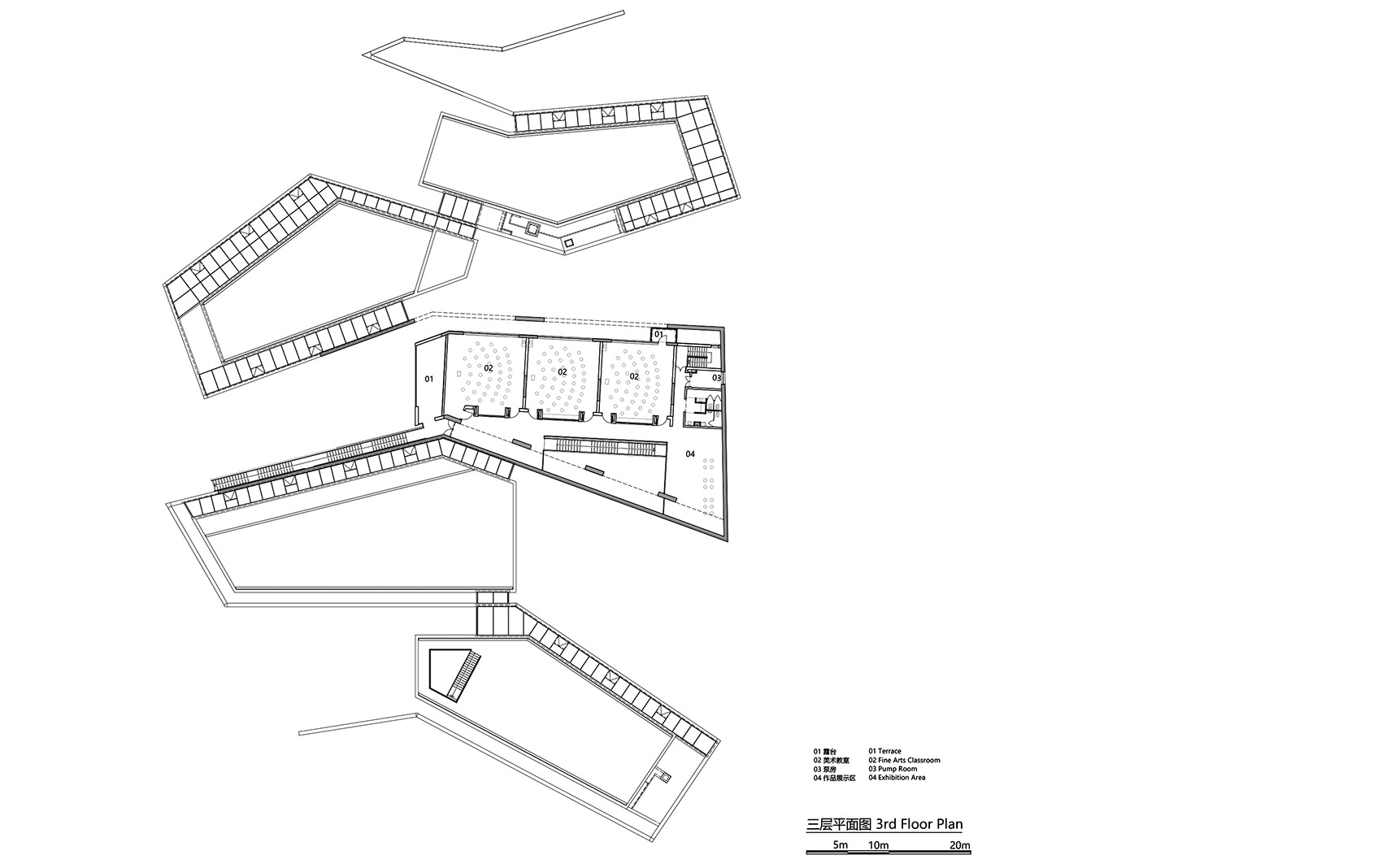 Tuyi Building of Youlan Middle School WAU Design