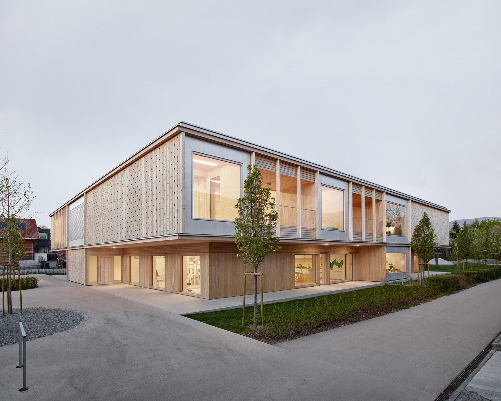 Engelbach Kindergarten, Austria by Innauer-Matt Architekten - 谷德设计网