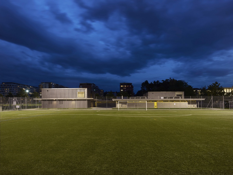 Les Vergers Sports Center Meyrin Geneva by AM Architectes