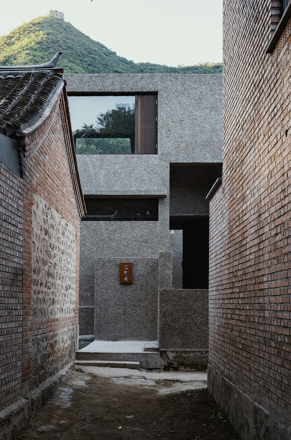 slow courtyard in the hills a bridge under the great wall by nsaaa