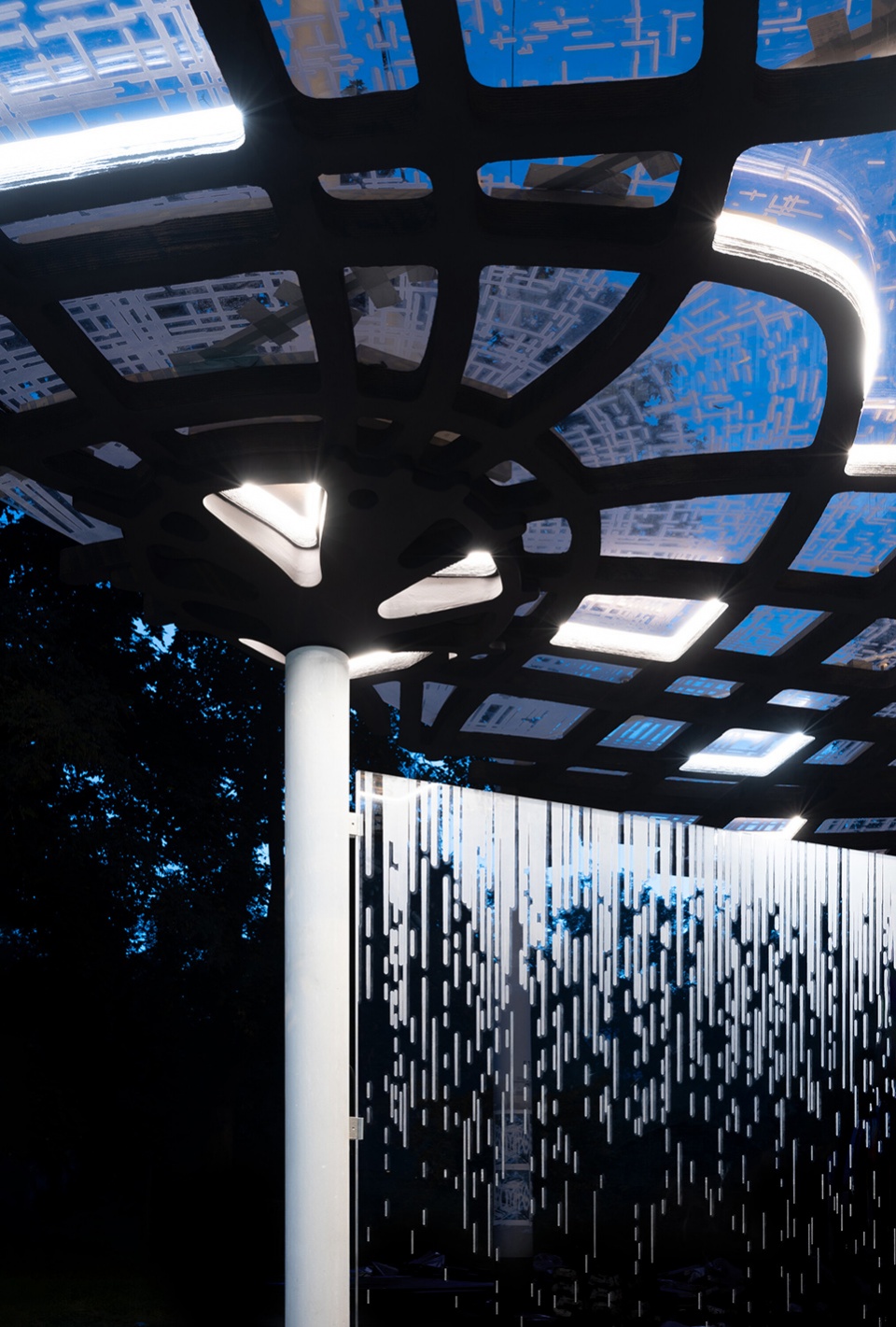 3d printed uhpc tram stop by so concrete