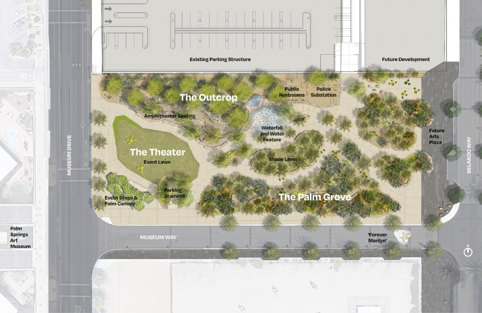 palm springs downtown park by rios