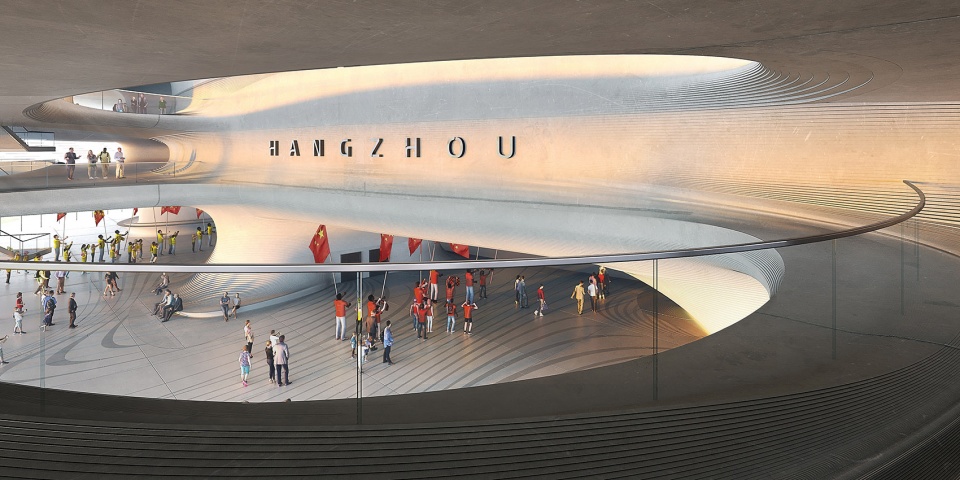 zaha hadid architects to build hangzhou international sports centre