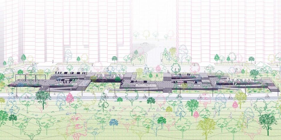 Poyma Embankment Park Basis architectural bureau