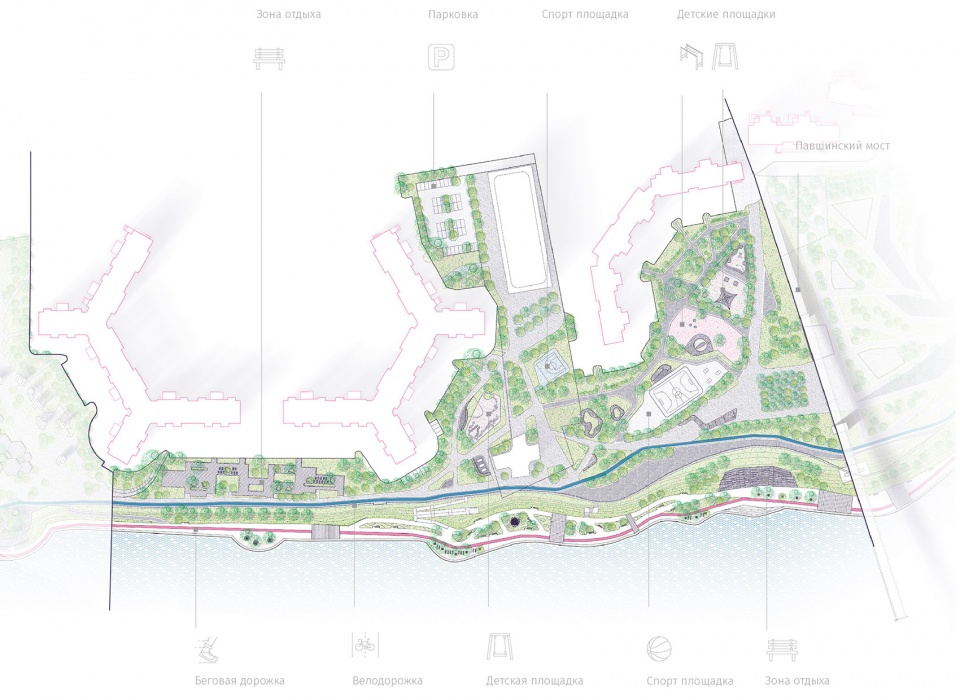 Poyma Embankment Park Basis architectural bureau