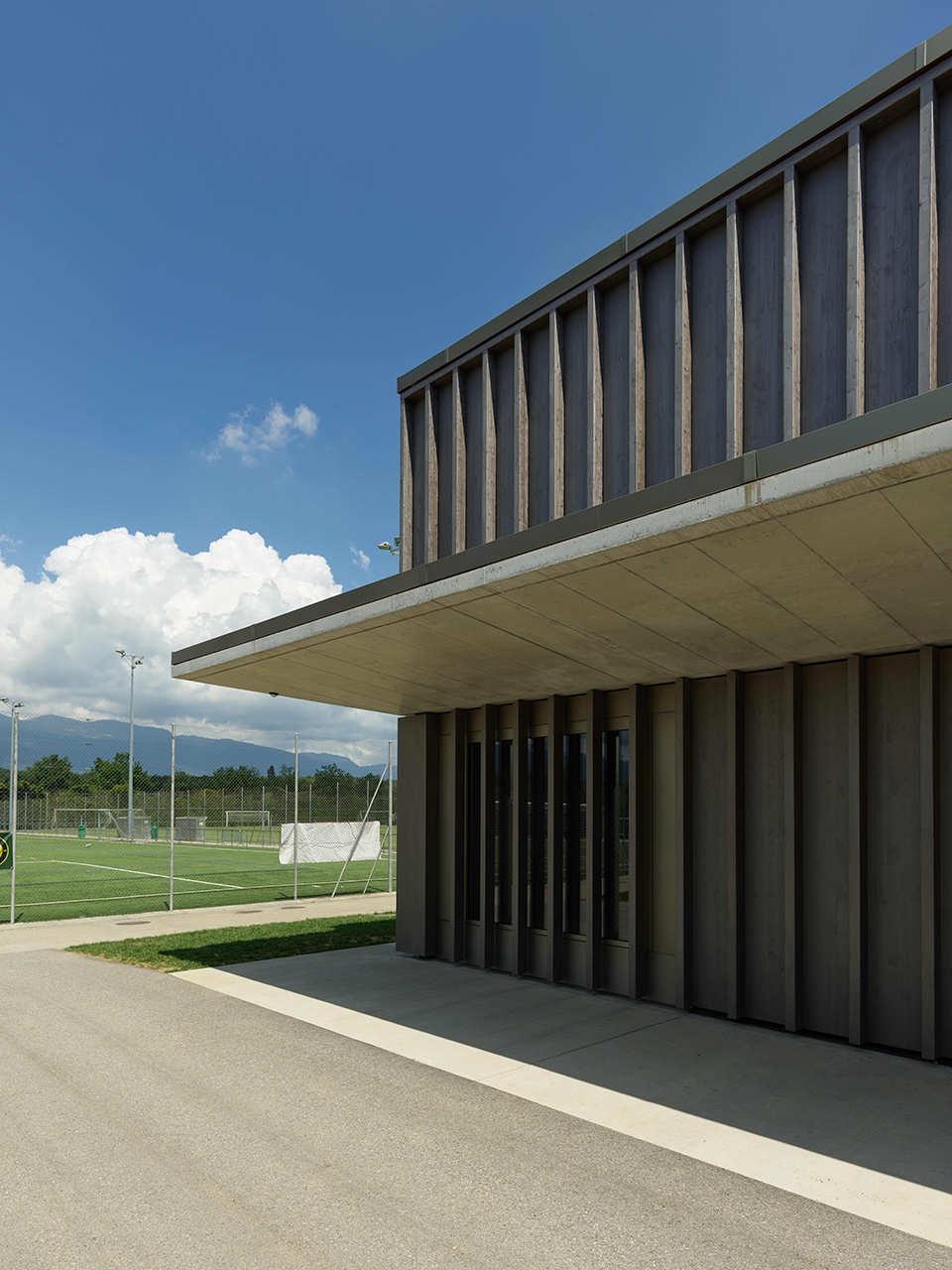 Les Vergers Sports Center Meyrin Geneva by AM Architectes