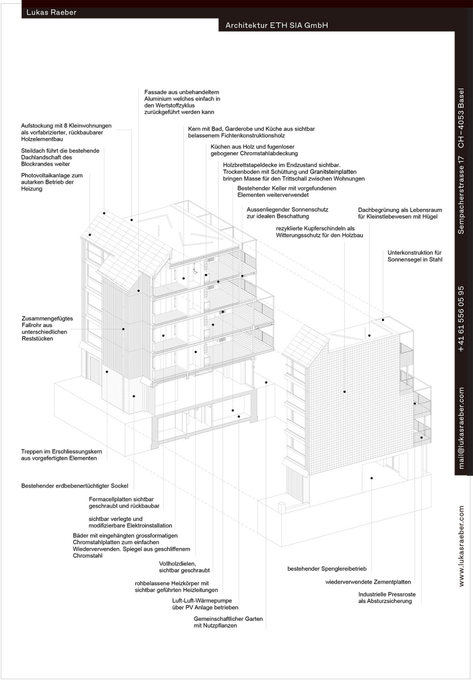 efringerstrasse 107 extension basel by lukas raeber architekten