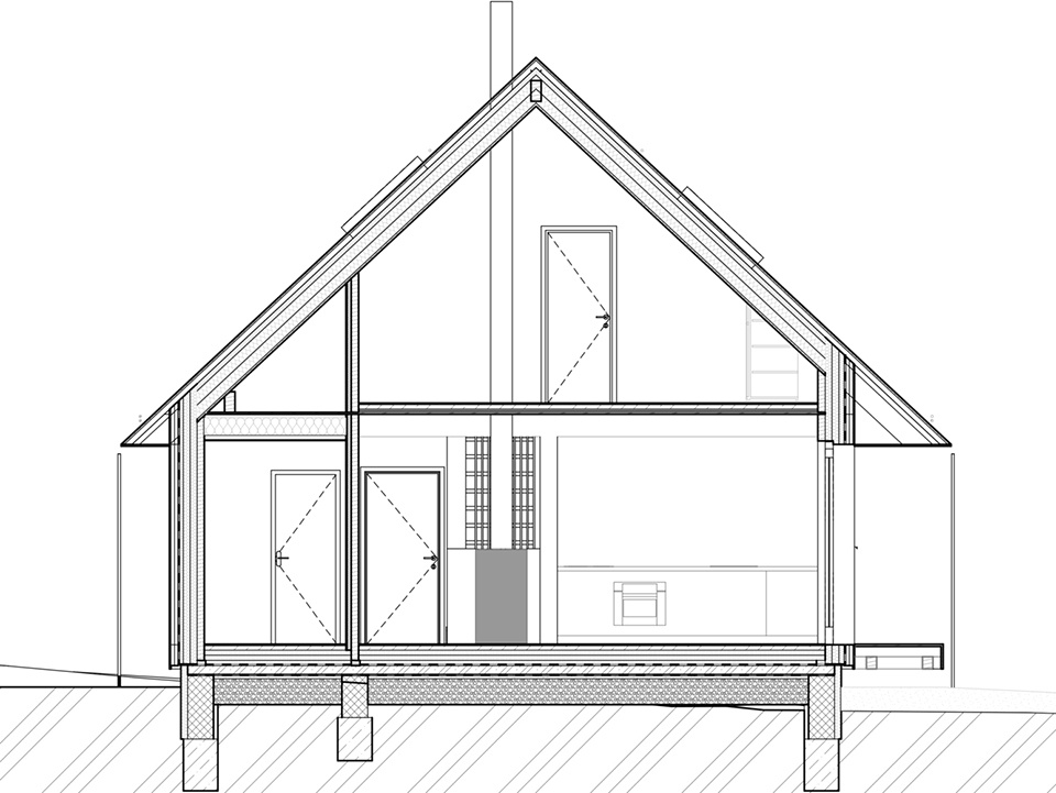 Lipno Lakeside Cabin by Les Archinautes