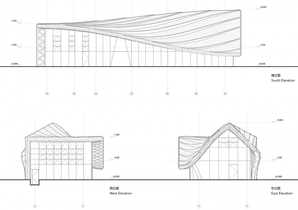 Timber Roofed Restaurant on Jiaozi Avenue China by BEHIVE Architects