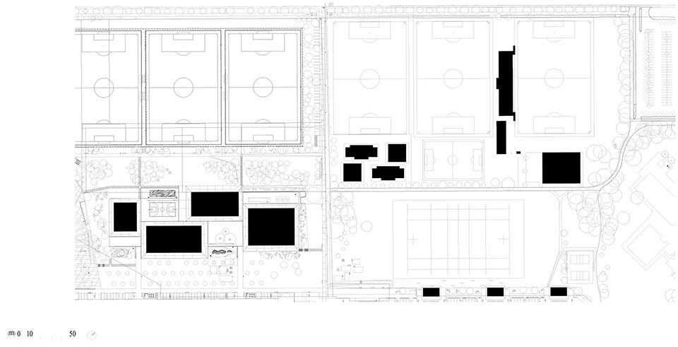 Les Vergers Sports Center Meyrin Geneva by AM Architectes