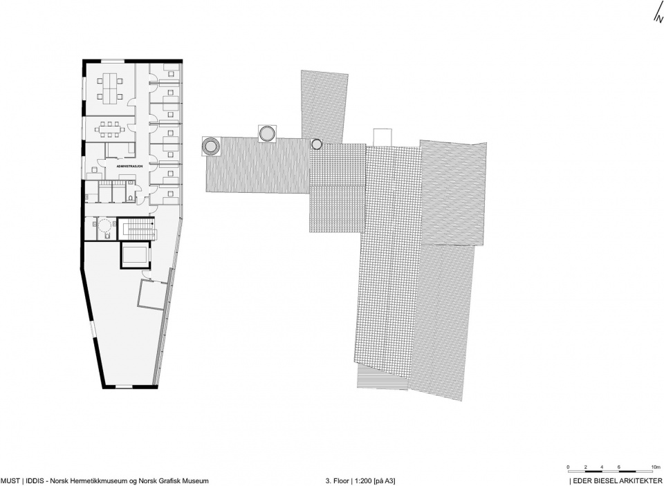 iddis the norwegian printing museum and the norwegian canning museum by eder biesel arkitekter