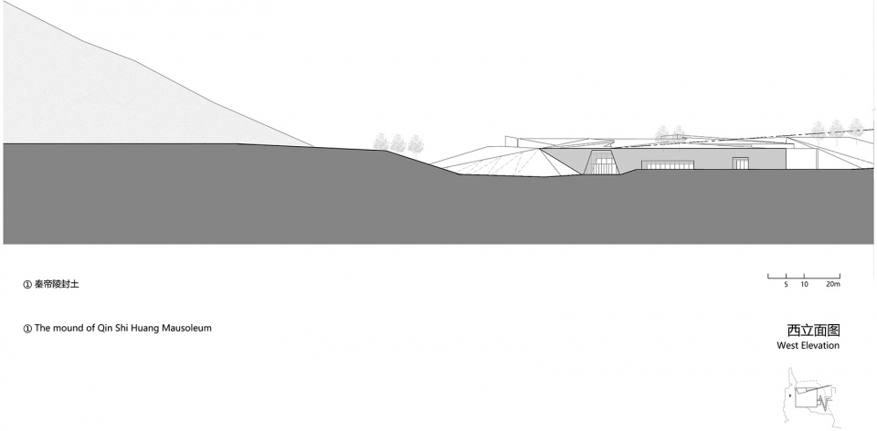 the bronze chariots museum of the qin shi huang mausoleum in xian by zsa atelier diameter