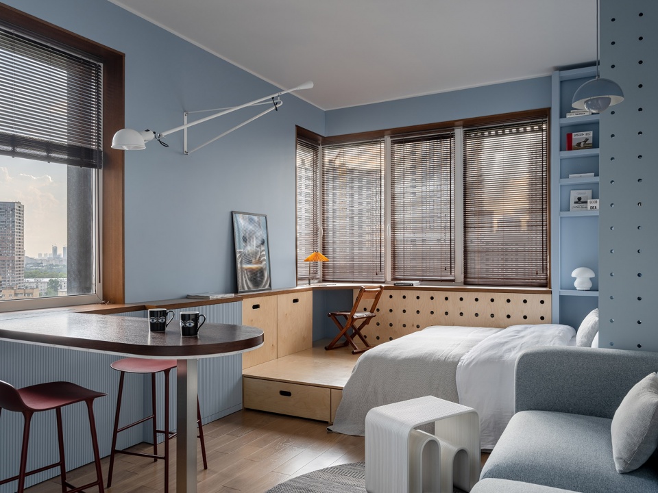 Apartment of 29 m2 in Moscow Ekaterina Loskutova vps