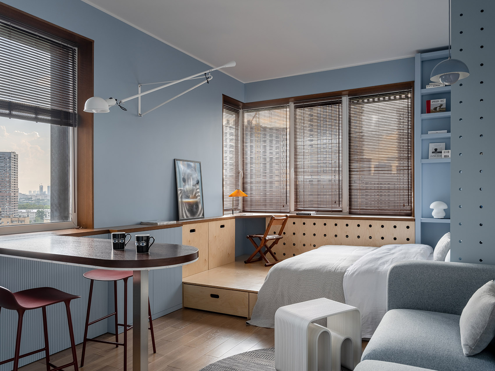 Apartment of 29 m2 in Moscow by Ekaterina Loskutova - 谷德设计网