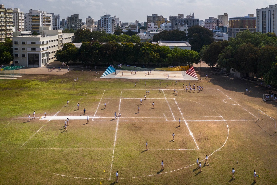 multipurpose court at st marys school by playball studio