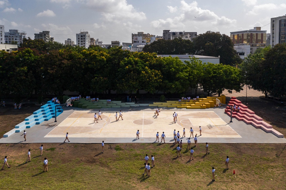 multipurpose court at st marys school by playball studio