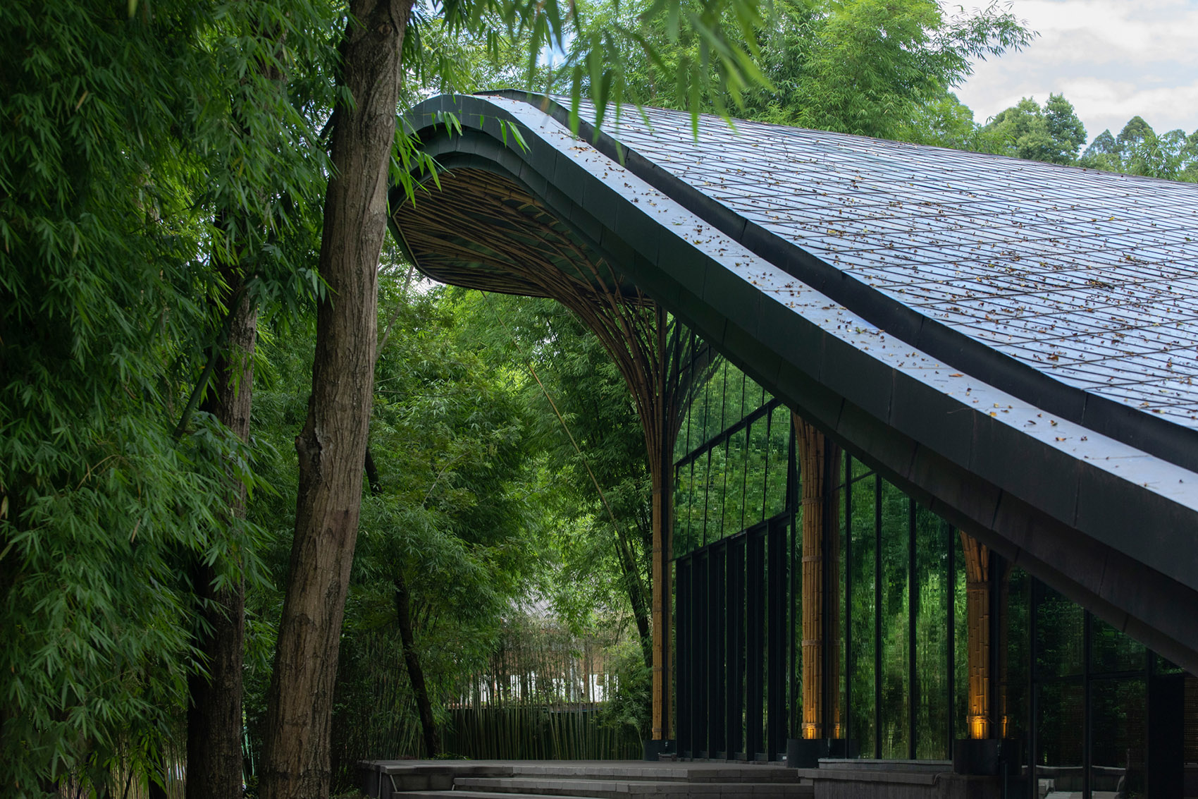 Qionglai Bamboo Pavilion by UNO Architects + Lin Rong Studio, SWJTU - 谷德设计网
