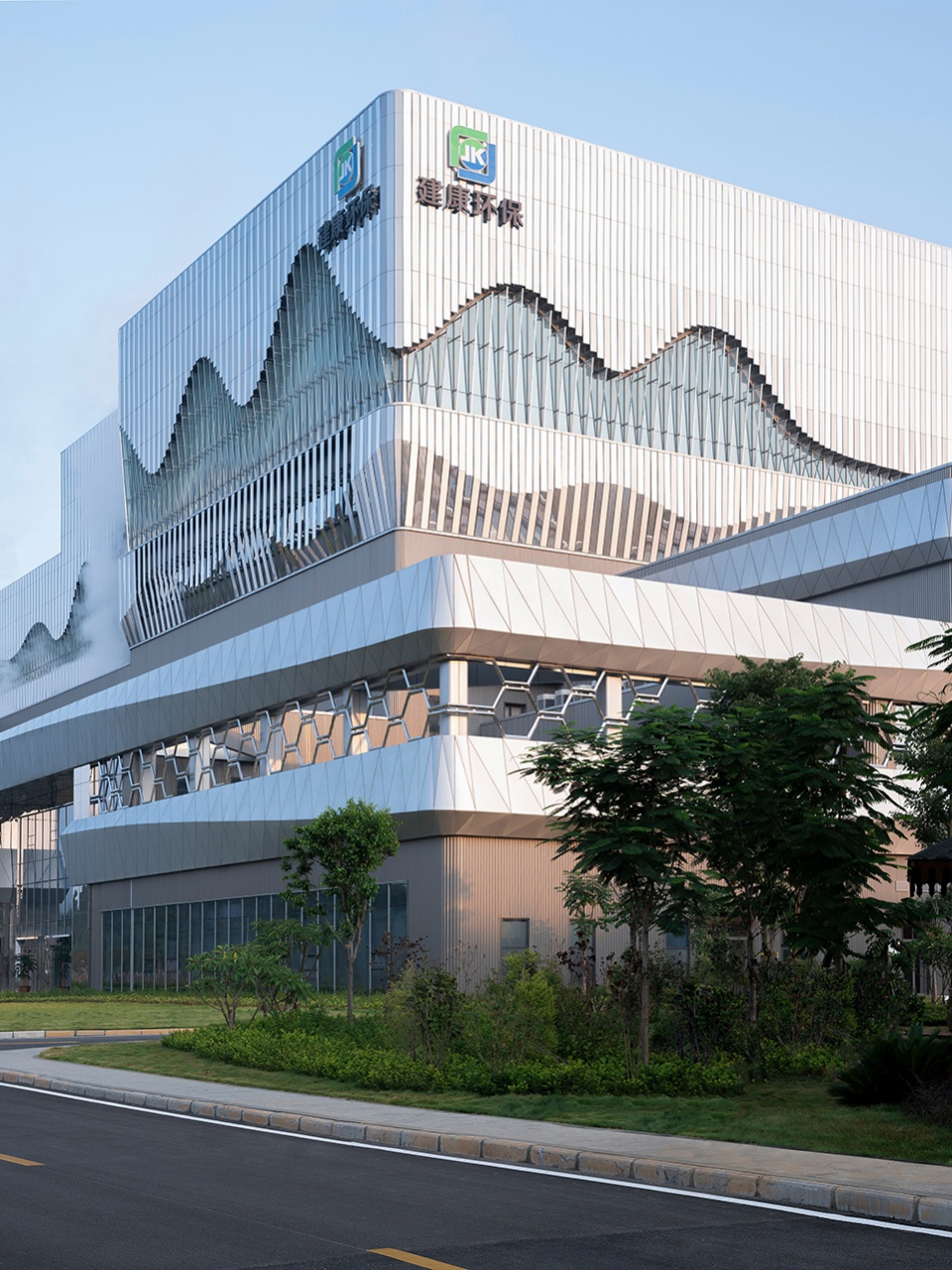 nanning shuangding waste to energy power plant by united units architects