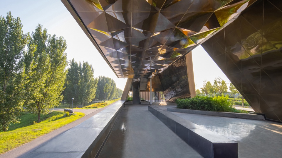 Weihe River Landscape Pavilion China by PLAT ASIA