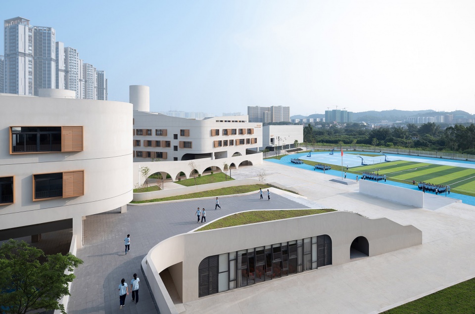 huiyang no 7 secondary school and affiliated primary school by multiarch