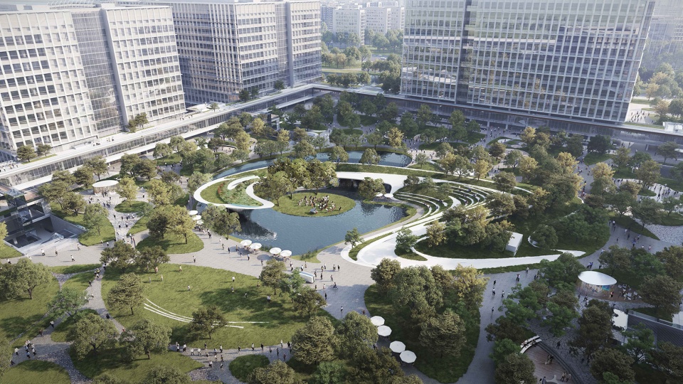 aspect studios wins alibaba xixi campus park c