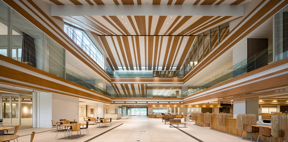 ishigaki city hall by kengo kuma and associates